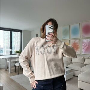 Zadig & Voltaire Cream Rock Graphic Sweatshirt